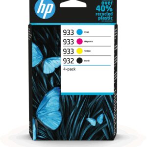 HP 932 Black/933 Cyan/Magenta/Yellow 4-pack Original Inks cartucho de tinta 4 pieza(s) Rendimiento estándar Negro, Cian, Magenta, Amarillo