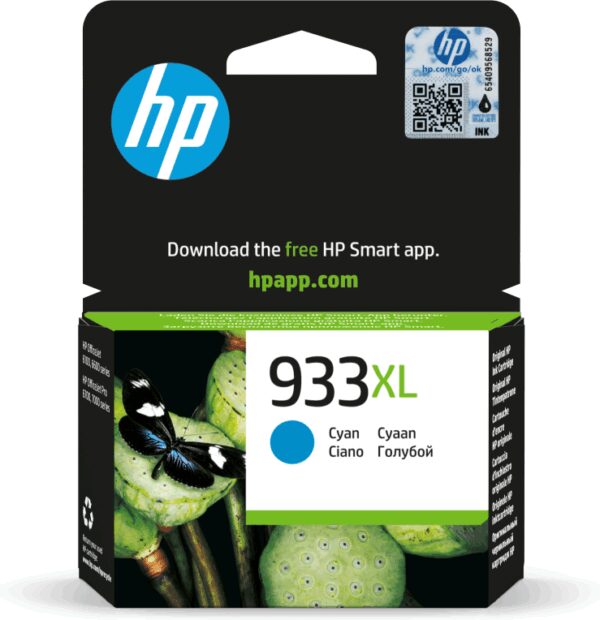 HP 933XL High Yield Cyan Original Ink Cartridge cartucho de tinta 1 pieza(s) Alto rendimiento (XL)