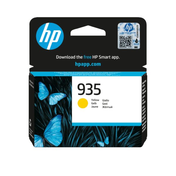 HP 935 Yellow Original Ink Cartridge cartucho de tinta 1 pieza(s) Rendimiento estándar