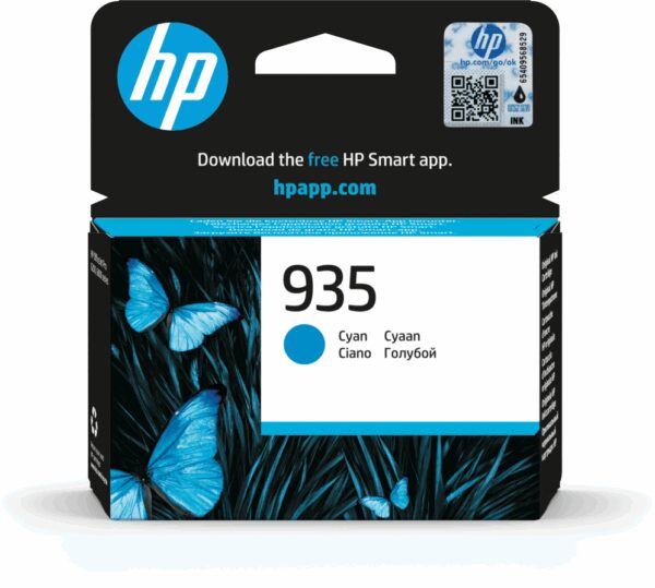 HP 935 Cyan Original Ink Cartridge cartucho de tinta 1 pieza(s) Rendimiento estándar
