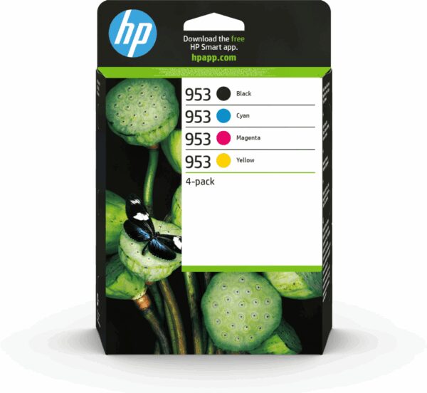 HP 953 4-pack Black/Cyan/Magenta/Yellow Original Ink Cartridges cartucho de tinta 4 pieza(s) Rendimiento estándar Negro, Cian, Magenta, Amarillo