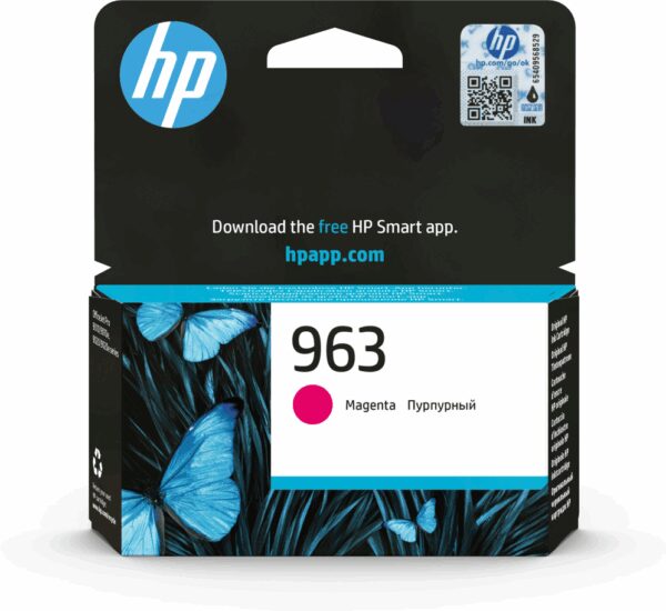 HP 963 Magenta Original Ink Cartridge cartucho de tinta 1 pieza(s) Rendimiento estándar