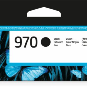 HP 970 Black Original Ink Cartridge cartucho de tinta 1 pieza(s) Rendimiento estándar