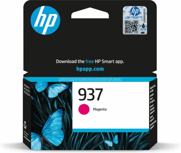HP 937 Magenta Original Ink Cartridge cartucho de tinta 1 pieza(s) Rendimiento estándar