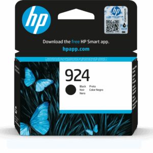 HP 924 Black Original Ink Cartridge cartucho de tinta 1 pieza(s) Rendimiento estándar