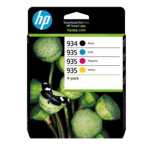 HP 934 Black/935 Cyan/Magenta/Yellow 4-pack Original Ink Cartridges cartucho de tinta 4 pieza(s) Rendimiento estándar Negro, Cian, Magenta, Amarillo