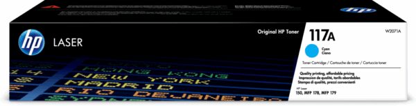 HP 117A Cyan Original Laser Toner Cartridge cartucho de tóner 1 pieza(s)
