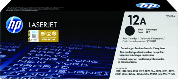 HP 12A Black Original LaserJet Toner Cartridge cartucho de tóner 1 pieza(s)