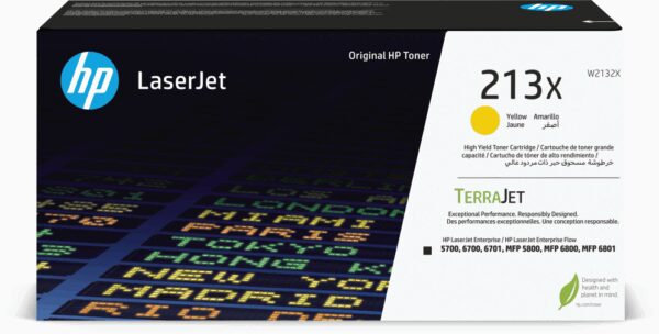 HP 213X High Yield Yellow Original LaserJet Toner Cartridge cartucho de tóner 1 pieza(s)