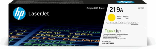 HP 219A Yellow Original LaserJet Toner Cartridge cartucho de tóner 1 pieza(s)