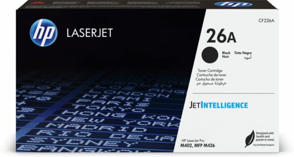 HP 26A Black Original LaserJet Toner Cartridge cartucho de tóner 1 pieza(s)