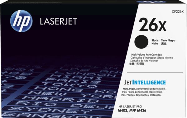 HP 26X High Yield Black Original LaserJet Toner Cartridge cartucho de tóner 1 pieza(s)