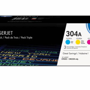 HP 304A 3-pack Cyan/Magenta/Yellow Original LaserJet Toner Cartridges cartucho de tóner 3 pieza(s) Cian, Magenta, Amarillo