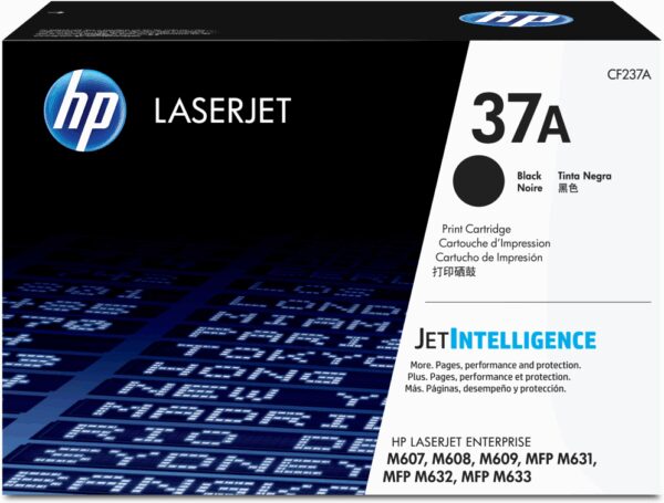 HP 37A Black Original LaserJet Toner Cartridge cartucho de tóner 1 pieza(s)