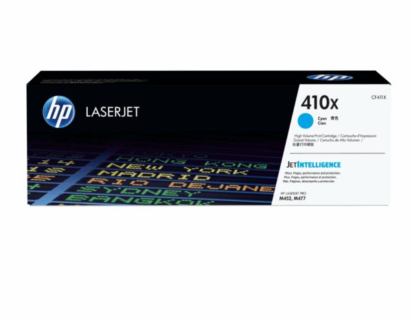 HP 410X High Yield Cyan Original LaserJet Toner Cartridge cartucho de tóner 1 pieza(s)