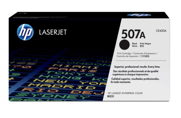 HP 507A Black Original LaserJet Toner Cartridge cartucho de tóner 1 pieza(s)