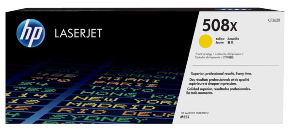 HP 508X High Yield Yellow Original LaserJet Toner Cartridge cartucho de tóner 1 pieza(s)