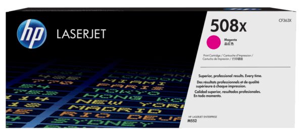 HP 508X High Yield Magenta Original LaserJet Toner Cartridge cartucho de tóner 1 pieza(s)