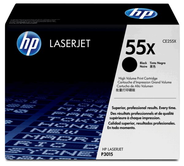 HP 55X High Yield Black Original LaserJet Toner Cartridge cartucho de tóner 1 pieza(s)