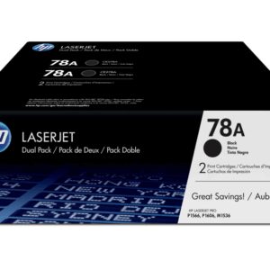 HP 78A 2-pack Black Original LaserJet Toner Cartridges cartucho de tóner 2 pieza(s)