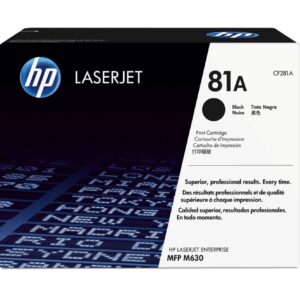 HP 81A Black Original LaserJet Toner Cartridge cartucho de tóner 1 pieza(s)