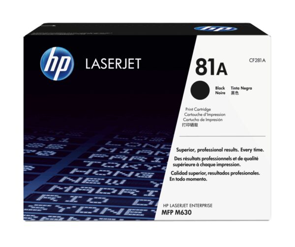 HP 81A Black Original LaserJet Toner Cartridge cartucho de tóner 1 pieza(s)