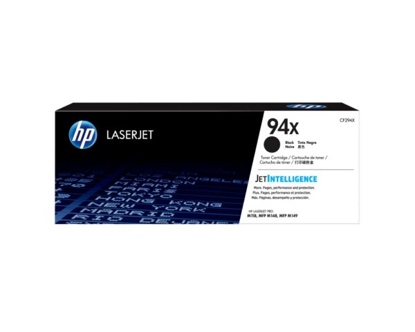 HP 94X High Yield Black Original LaserJet Toner Cartridge cartucho de tóner 1 pieza(s)