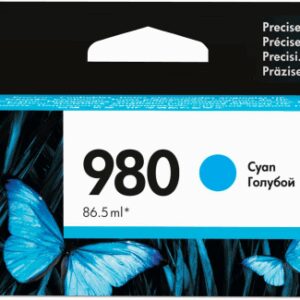 HP 980 Cyan Original Ink Cartridge cartucho de tinta 1 pieza(s) Rendimiento estándar
