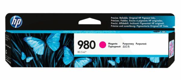 HP 980 Magenta Original Ink Cartridge cartucho de tinta 1 pieza(s) Rendimiento estándar