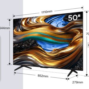 TCL P75 50P755 Televisor 127 cm (50") 4K Ultra HD Smart TV Wifi Titanio