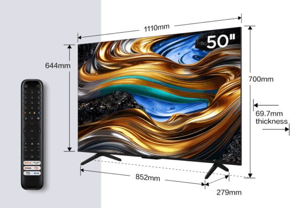 TCL P75 50P755 Televisor 127 cm (50") 4K Ultra HD Smart TV Wifi Titanio