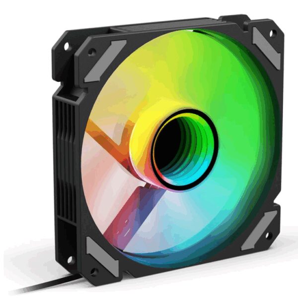 Sharkoon SHARK Mirror RGB PWM REVERSE Carcasa del ordenador Ventilador 12 cm Negro 1 pieza(s)