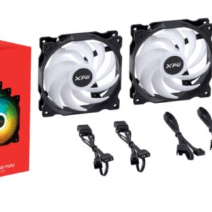 XPG VENTO 120 ARGB PWM Carcasa del ordenador Ventilador 12 cm Negro 3 pieza(s)
