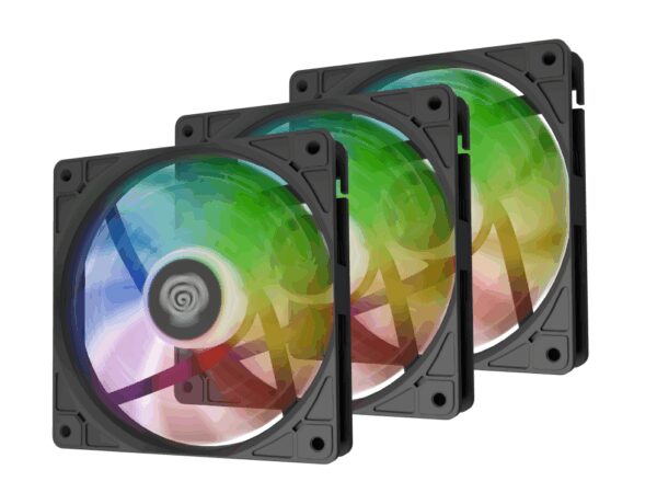 GENESIS Oxal 120 ARGB Carcasa del ordenador Ventilador 12 cm Negro