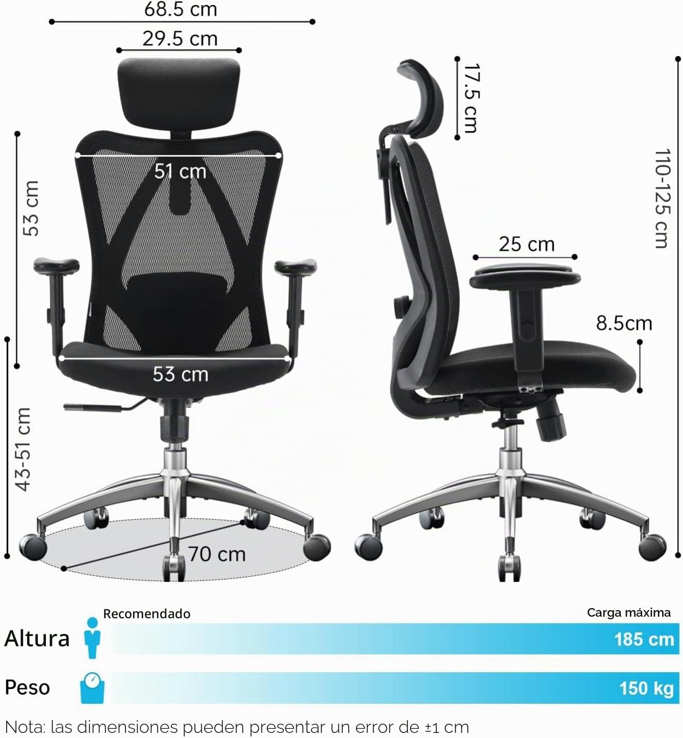 Diseño de Análisis y Opinión: Silla Ergonómica SIHOO M18 - ¿Vale la pena?