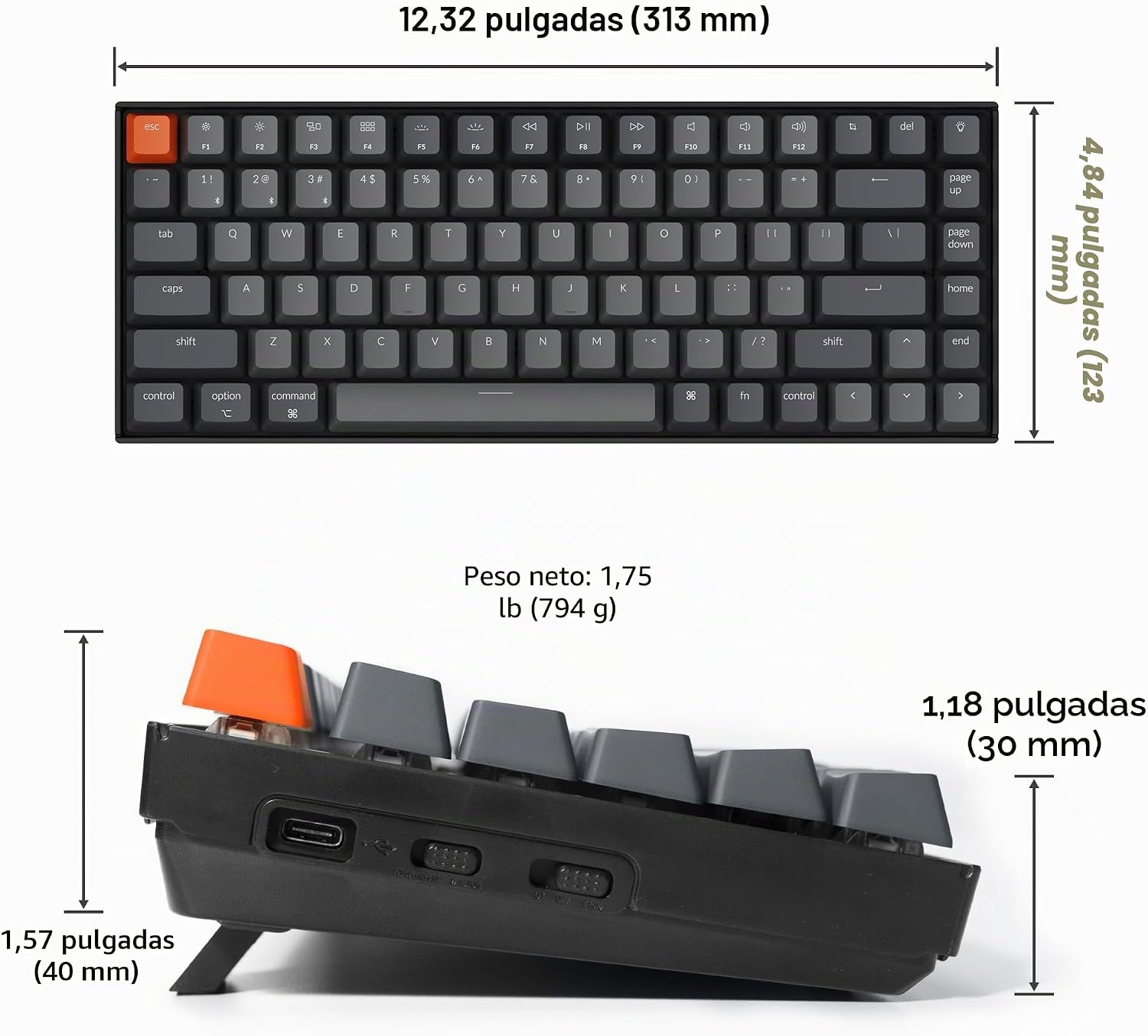 Diseño de Keychron K2 — Review Teclado Mecánico