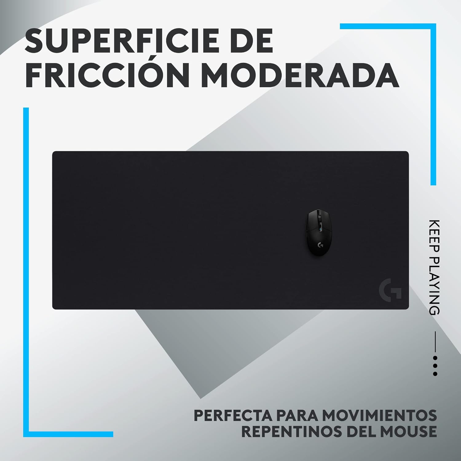 Diseño de Logitech G840 XL — Review Alfombrilla XL Escritorio Completo
