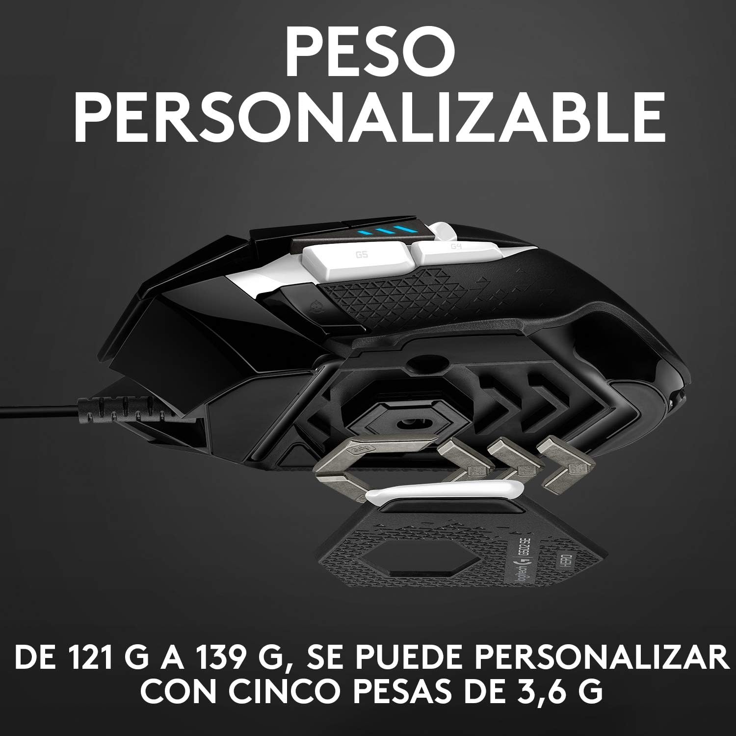 Diseño de Logitech G502 HERO — Review Ratón