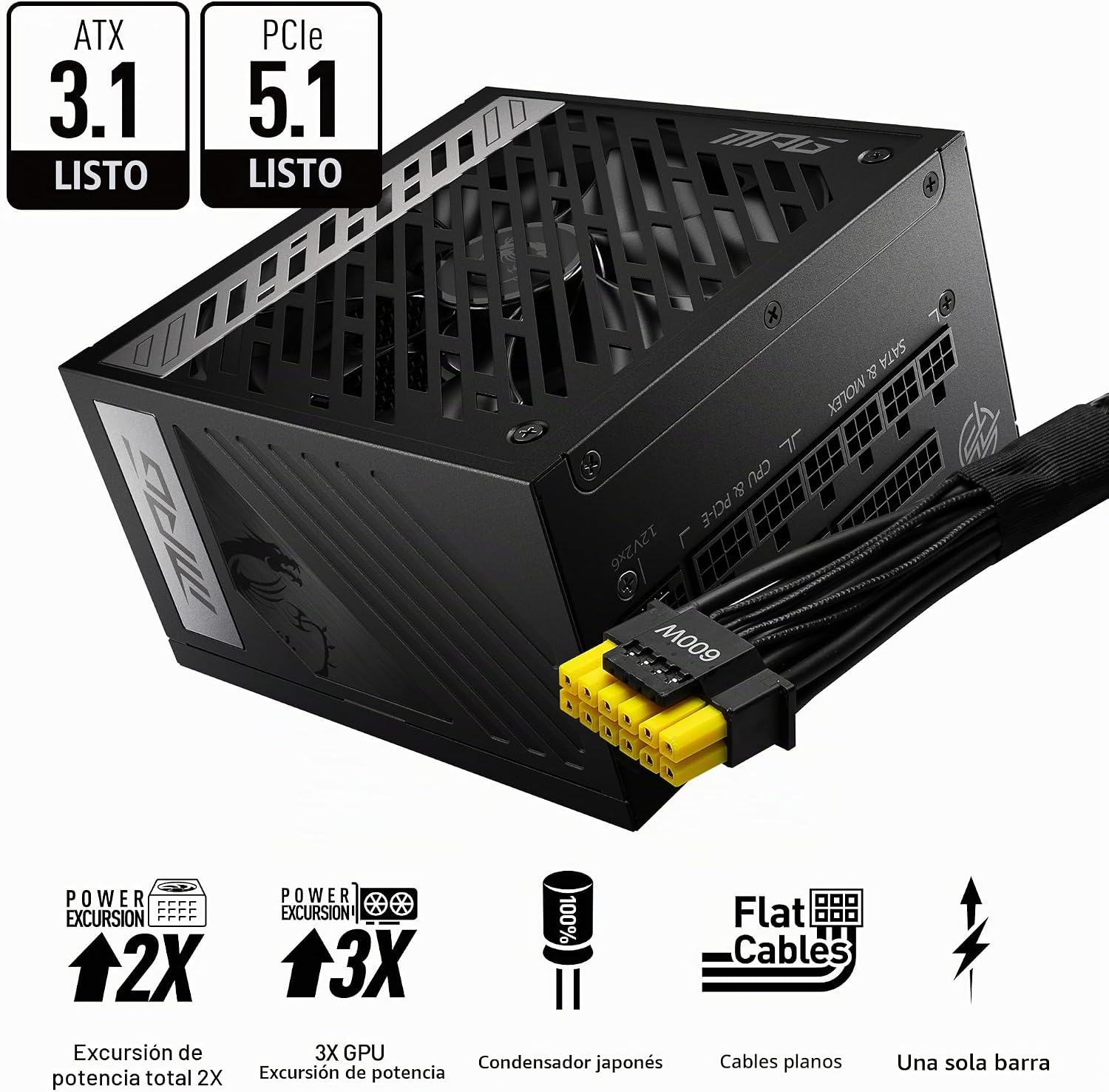 Detalle de MSI MPG A850G