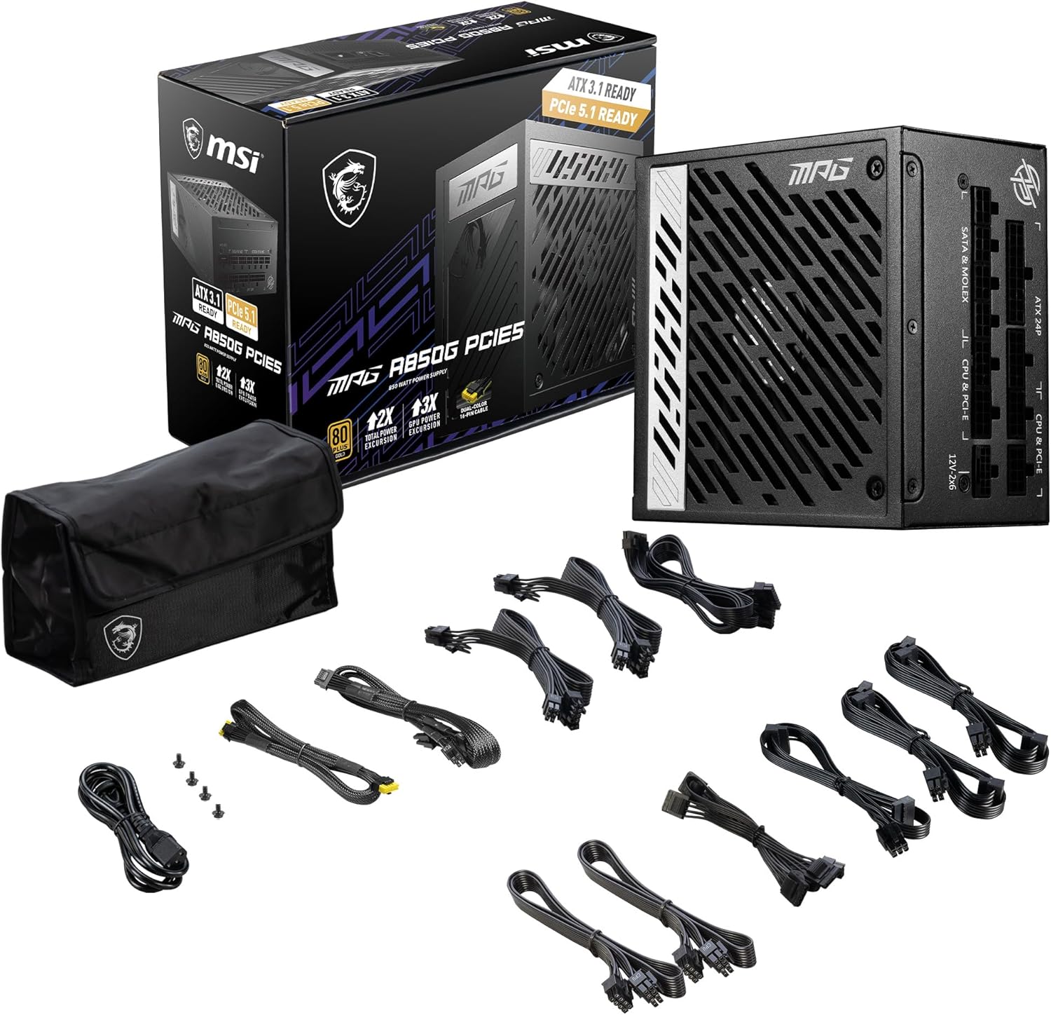Componentes de MSI MPG A850G