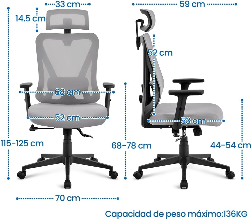 Ticova Ergonomic 3D: Reseña de la Silla Definitiva para tu Espalda en detalle