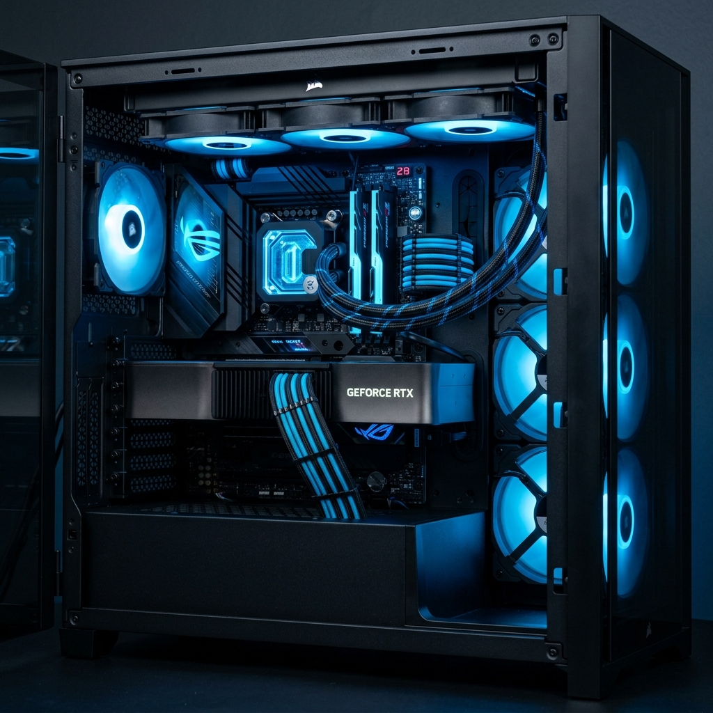 Gestión de cables perfecta en un PC Gaming de gama alta